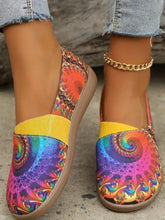 Chaussures Basses Décontractées à Tête Ronde Colorées pour Femme